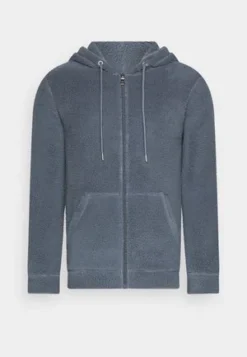 Pier One BORG ZIP-UP JACKET - Fleecejacke - Dark Green -Pier One 011099493b5240efb0f14d67b8673274