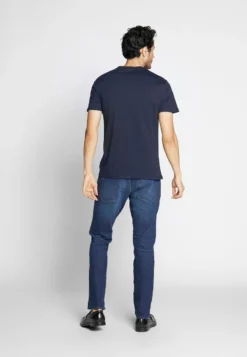 Pier One 4 PACK - T-Shirt Basic - Black/white/blue -Pier One 0ca3960a59ed4451aec4ebc371a3d206