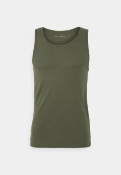 Pier One 3 PACK - Unterhemd/-shirt - Black/khaki/mottled Dark Grey -Pier One 0f2fccc3500d43e89c1d03ced73ce834