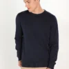 Pier One BASIC CREWNECK - Strickpullover - Dark Blue