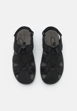 Pier One LEATHER - Trekkingsandale - Black -Pier One 348ad4d4a3a548d0b683ff94cec7b0e3