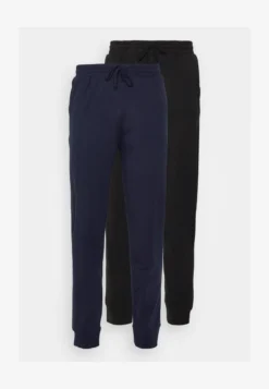 Pier One 2 PACK - Nachtwäsche Hose - Dark Blue/black -Pier One 49522b66b23a4bc9ba5cc231f5971a0a
