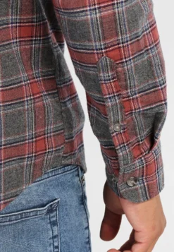 Pier One Hemd - Grey/coral -Pier One 551953d0ad2d49119280dd58cb3b0bb3