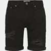 Pier One Jeans Shorts - Black