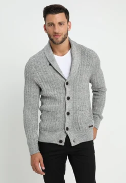 Pier One Strickjacke - Mottled Dark Grey