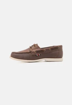 Pier One LEATHER UNISEX - Bootsschuh - Brown