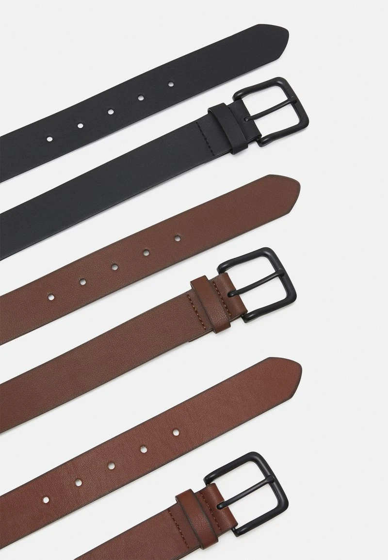 Pier One 3 PACK UNISEX - Gürtel - Black/brown /cognac 2 Pier One 3 PACK UNISEX - Gürtel - Black/brown /cognac – Bild 2