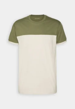 Pier One T-Shirt Print - Khaki/off-white -Pier One 829422407edf48bca90300a029920a9e