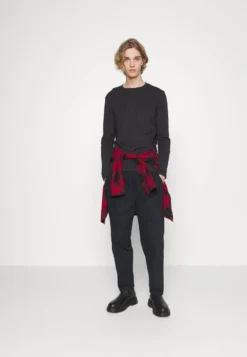 Pier One 5 PACK - Langarmshirt - Black/white/olive