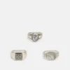 Pier One 3 PACK - Ring - Silver-coloured