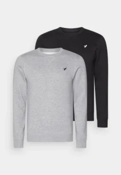 Pier One Sweatshirt - Black/mottled Grey