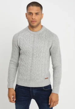 Pier One Strickpullover - Mottled Grey