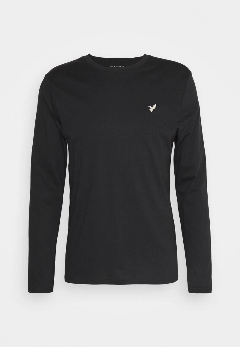 Pier One UNISEX 3 PACK - Langarmshirt - Black/dark Blue/stone 5 Pier One UNISEX 3 PACK - Langarmshirt - Black/dark Blue/stone – Bild 5