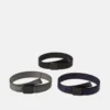 Pier One UNISEX 3 PACK - Gürtel - Black/dark Blue/grey