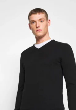 Pier One 2PACK - Strickpullover - Black/bordeaux -Pier One 997c48f24186409383363c13ed226344