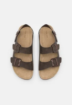 Pier One UNISEX - Riemensandalette - Dark Brown -Pier One a689817c07e34f47aa63a98de89f094a
