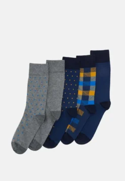 Pier One 5 PACK - Socken - Yellow/dark Blue/grey 9 Pier One 5 PACK - Socken - Yellow/dark Blue/grey -Pier One b007253874864f13810eb266ab954999 1