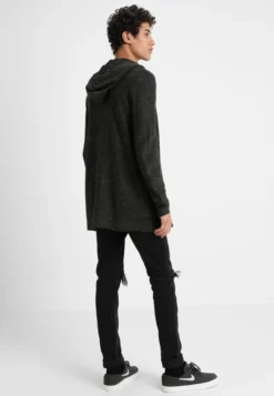 Pier One Strickjacke - Black/olive -Pier One b1c42fa61d4b4b0ab71ca3de14a4aa30