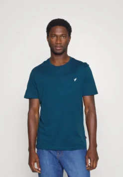 Pier One 5 PACK - T-Shirt Basic - White/blue/stone -Pier One b839b6722acb4810893aab216141f42b