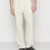 Pier One DRAWCORD TROUSERS - Stoffhose - Off-white