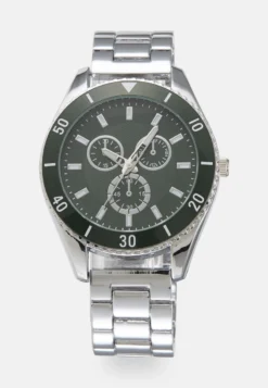 Pier One UNISEX - Uhr - Silver-coloured/green -Pier One c7a491457a8c42da8cb2e92a4f755731 2