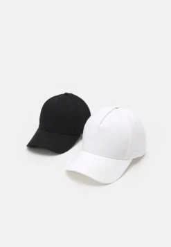 Pier One UNISEX 2 PACK - Cap - Black/white -Pier One c81afa5f2a2041ba9384bf535a217551 1
