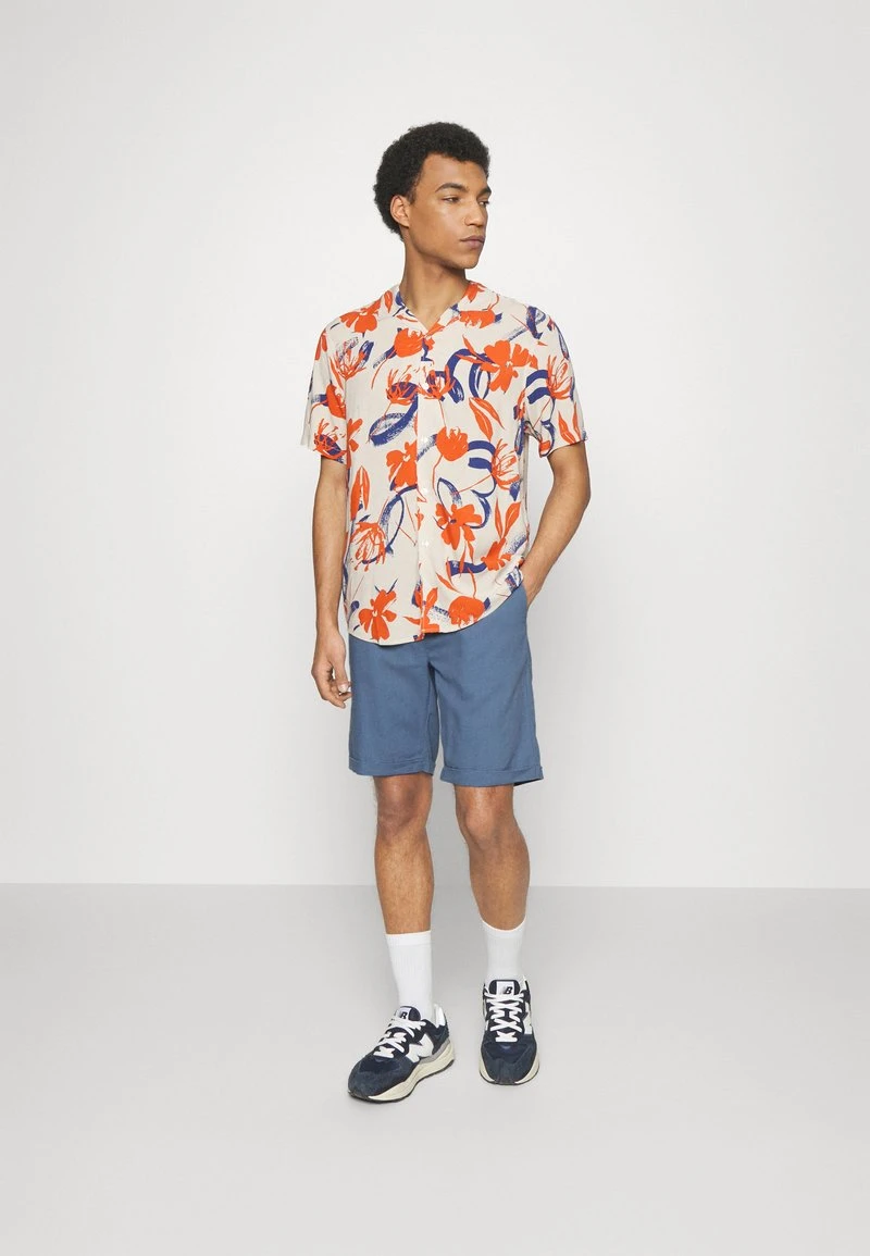 Pier One LINEN BLEND DRAWCORD SHORTS - Shorts - Blue 2 Pier One LINEN BLEND DRAWCORD SHORTS - Shorts - Blue – Bild 2