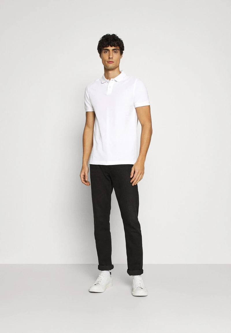 Pier One 2 PACK - Poloshirt - White/black 2 Pier One 2 PACK - Poloshirt - White/black – Bild 2