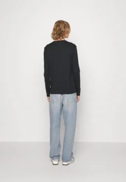 Pier One 5 PACK - Langarmshirt - White/dark Blue/black -Pier One f535302a43fa4b80a1a3b6c44bddcdfe